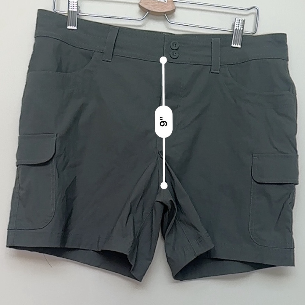 Eddie Bauer Women’s Summer Trail Cargo Shorts Olive Green Size 12 - Picture 6 of 8